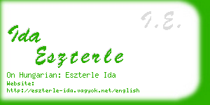 ida eszterle business card